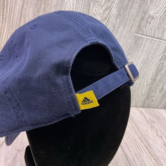 Vintage Y2K Adidas Michigan Wolverines Blue Gold Official Baseball Cap Hat Men's - Picture 6 of 9